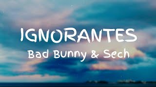 Bad Bunny \& Sech - Ignorantes [Bass Boosted] (Lyrics)