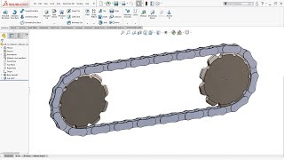 SolidWorks motion study | chain in solidworks