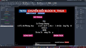 Chuyển đổi block n_thua trong bản vẽ địa chính | TKTD Thong ke thua dat TKTDCVB | AutoLISP Reviewer