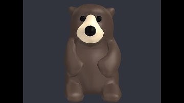 3D Model of bear - file TeddyBear.max