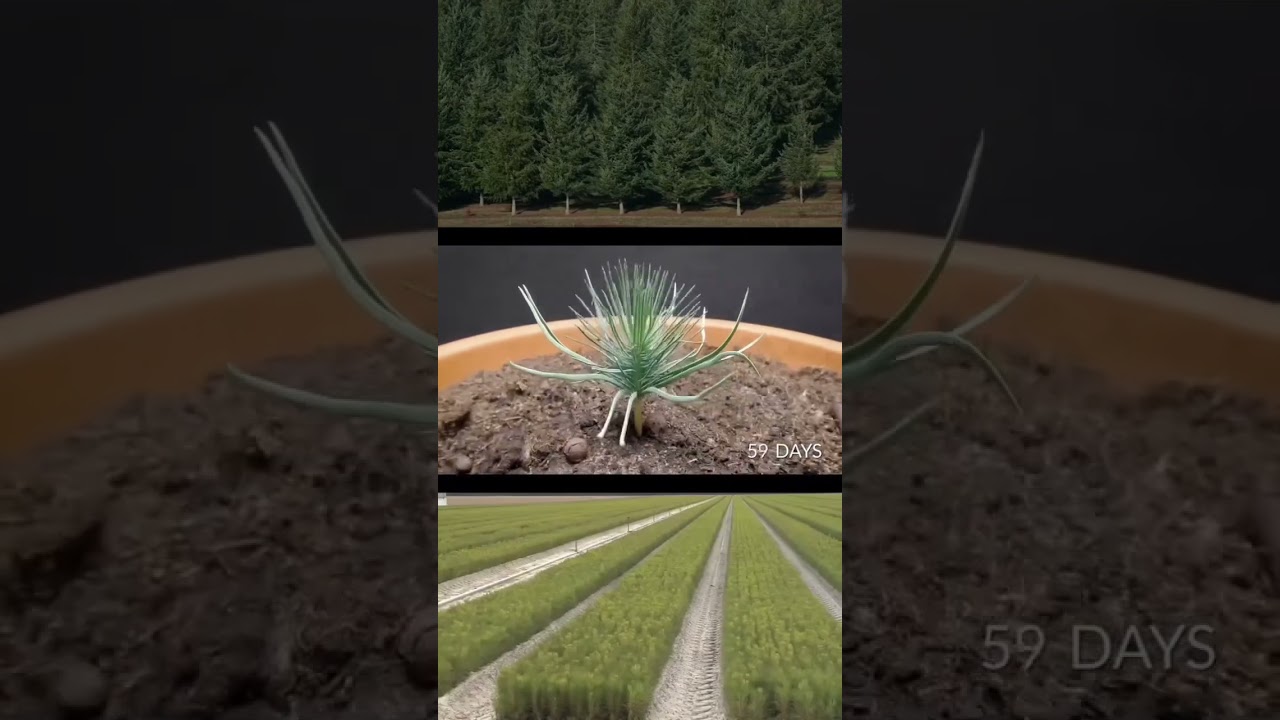 Pine Tree Growth Time-lapse: Seed to Tree
