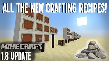 Crafting Recipes for all the NEW 1.8 Blocks! - Snapshot 14w02c