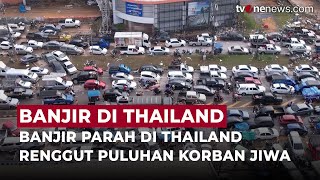 Download Lagu Rekaman Drone Ungkap Kerusakan Parah Banjir Thailand, Mobil Bertumpuk di Jalanan | OneNews Update MP3
