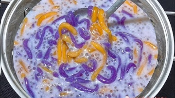 Chè Khoai Lang Bột Lọc 2 màu tự nhiên dai giòn béo ngậy rất ngon - Sweet potato soup