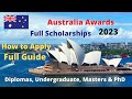 Australia awards scholarships 2023 how to apply