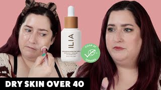 ILIA SUPER SERUM SKIN TINT SPF40 | Dry Skin Review & Wear Test