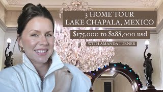 Tour 3 Mexico Properties  $175k to $290k USD  Real Estate Lake Chapala  Homes For Sale