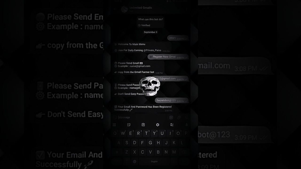 Create Unlimited Gmails By This Bot 📧 | Pro Unlimited Gmails 🌎 