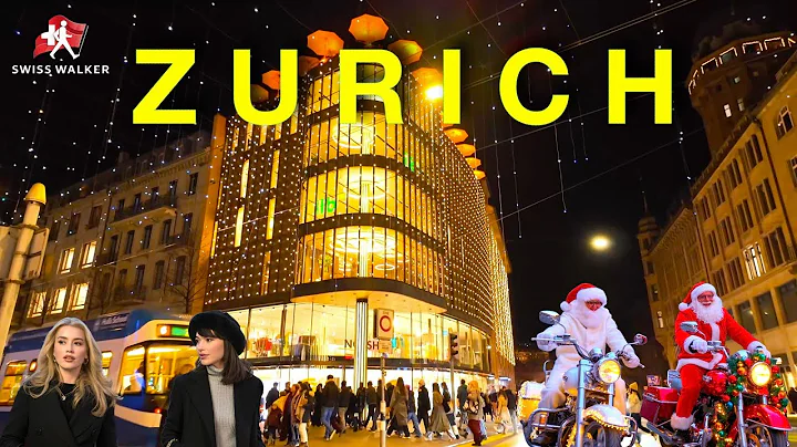 Zurich Christmas Evening Walk 2025 | Magical Zurich at Night in 4K 🇨🇭
