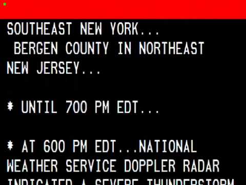 Severe Thunderstorm Warning: New York - YouTube