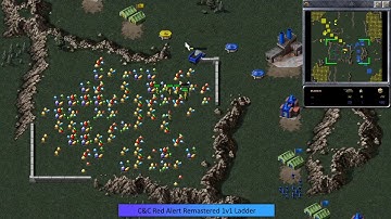 Command and Conquer Remastered: Red Alert Quickmatch 1v1 -  NishWidow VS MysteryGoldPlayer