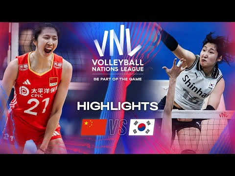 🇨🇳 CHN vs. 🇰🇷 KOR - Highlights | Week 1 | Women's VNL 2024