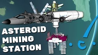 KSP - Asteroid Mining Station & Reusable Rocket