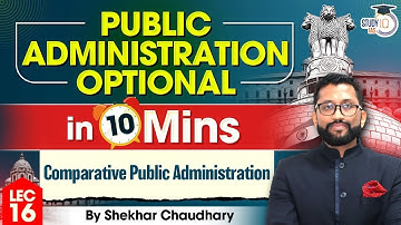 UPSC Public Administration Concepts | Lec 16 - Comparative Public Administration | UPSC Mains