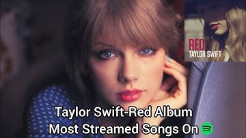 Taylor Swift-Red Album Most Streamed Songs On Spotify
