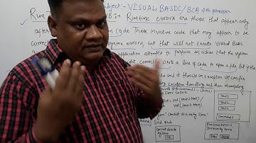 RUN TIME ERRORS IN VISUAL BASIC 6.0