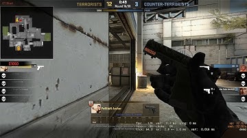 Pistol round Ace on Cache. 1v3 clutch