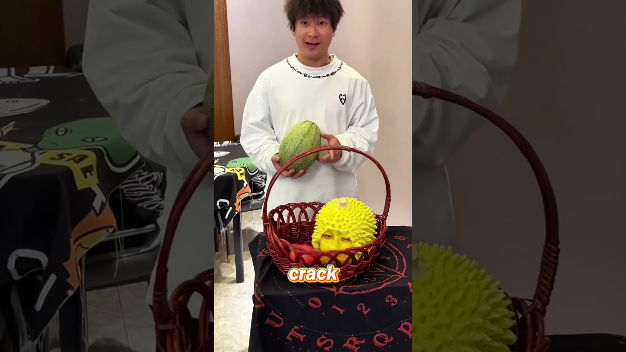 He Pretended To Be A Durian... And Almost Got Cut Open! 😱🔪🤣 #shorts #funny #comedy