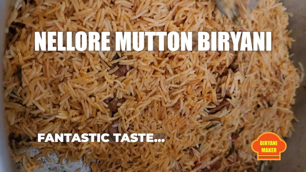 Nellore Mutton Biryani |1kg Basmati Rice Nellore Style Andhra Biryani Making at Home| Biryani Maker