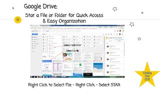 Google Drive:  Star Files/Folders for Organization & Quick Access