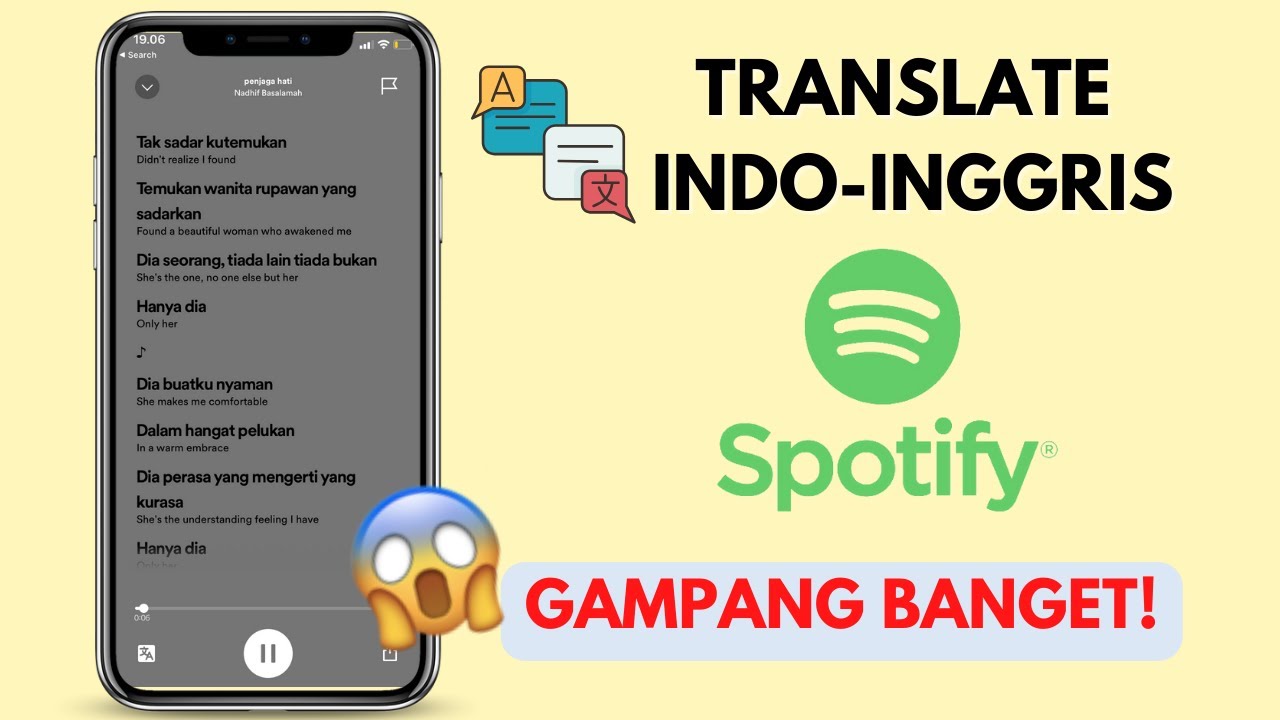 Cara Spotify Ada Terjemahannya di Lirik Lagu (INDOINGGRIS) Sekali
