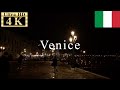 🇮🇹Venice Night Walk 4K 60fps in Italy - Piazza San Marco to water front -