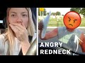 CRAZY REDNECK chases my girlfriend because I was flying my paramotor!!!