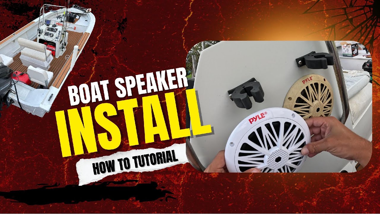How To Install MARINE SPEAKERS on a Boat | Step-by-Step Guide | DIY | ONLY $34!?