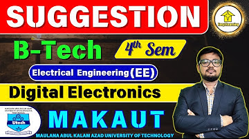 📘B-Tech 4th Sem  Digital Electronics Suggestion 2025 | EE Important Questions | MAKAUT Suggestion
