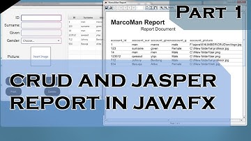 JavaFX Application with (SOURCE CODE) - CRUD with Jasper Report Part1 using Java Netbeans
