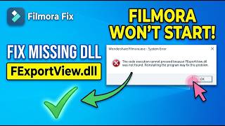 Wondershare Filmora FExportView.dll Error Fix (2026) | 100% Working Solution Fix Coml2 Dll System Error