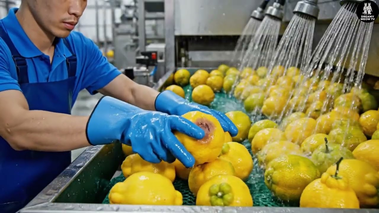 How Buddha’s Hand Citron Is Made | Inside Exotic Fruit Processing Factory (Full Process)