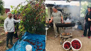 Odun Ateşinde Kayınbabamla Lezzetli Çıtır Çıtır Tavuk Kebabı Yapımı~Doğal Yemekler