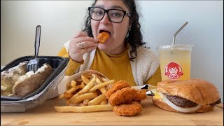 Wendy’s Mukbang (Burger, Fries, Baked Potato, Nuggets) | Mukmas Day 17 by Kimmy.Gutierrez 504 views 2 years ago 14 minutes, 7 seconds