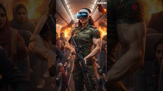 আর্মি নুসরাত Galaxy XR Headset দিয়ে প্লেনের সবাইকে বাচালো! #aishorts #technology #tech nur #science