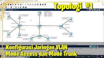 Konfigurasi VLAN Mode Access dan Trunk di Packet Tracer #vlan