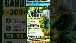 New jobs in Abu Dhabi | Dubai Jobs | UAE jobs | Gardener jobs | Gulf jobs | Work Visa #shorts