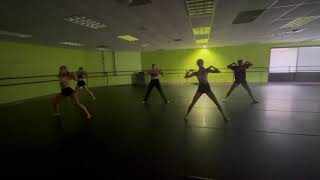 Combo class at Velocity Dance Studio (front left)