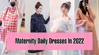 Maternity Daily Dress 2023 | Korean Maternity Dress | Comfortable Dress For Pregnency | #maternity
