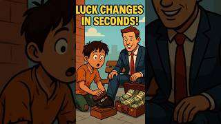 💸 From Dust to Dollars in Seconds! 💼✨ One Kind Act Can Change Your Life Forever! #kids#YouTubeShorts