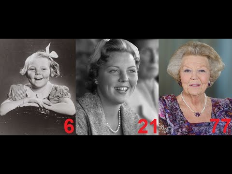 Beatrix of the Netherlands from 0 to 83 years old