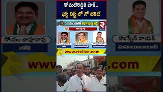 No Ticket to Komatireddy Rajagopal Reddy | Telangana BJP MLA Candidates First List | RTV