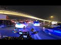 Motorbike ambulance urgent responding in mega traffic jam!  Beijing China