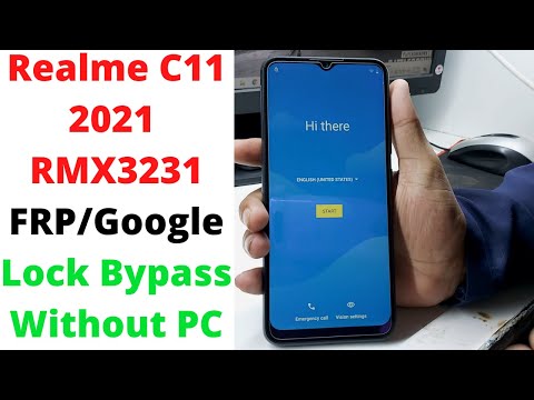 Realme C11 2021 RMX3231 FRP/Google Lock Bypass Without PC | RMX3231 FRP Bypass