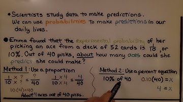 7th Grade Math 12.4a, Using Experimental Probability to Make Predictions