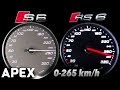 2018 Audi RS6 Performance vs. Audi S6 - Acceleration Sound 0-100, 0-265 km/h | APEX