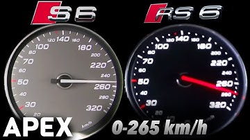 2018 Audi RS6 Performance vs. Audi S6 - Acceleration Sound 0-100, 0-265 km/h | APEX
