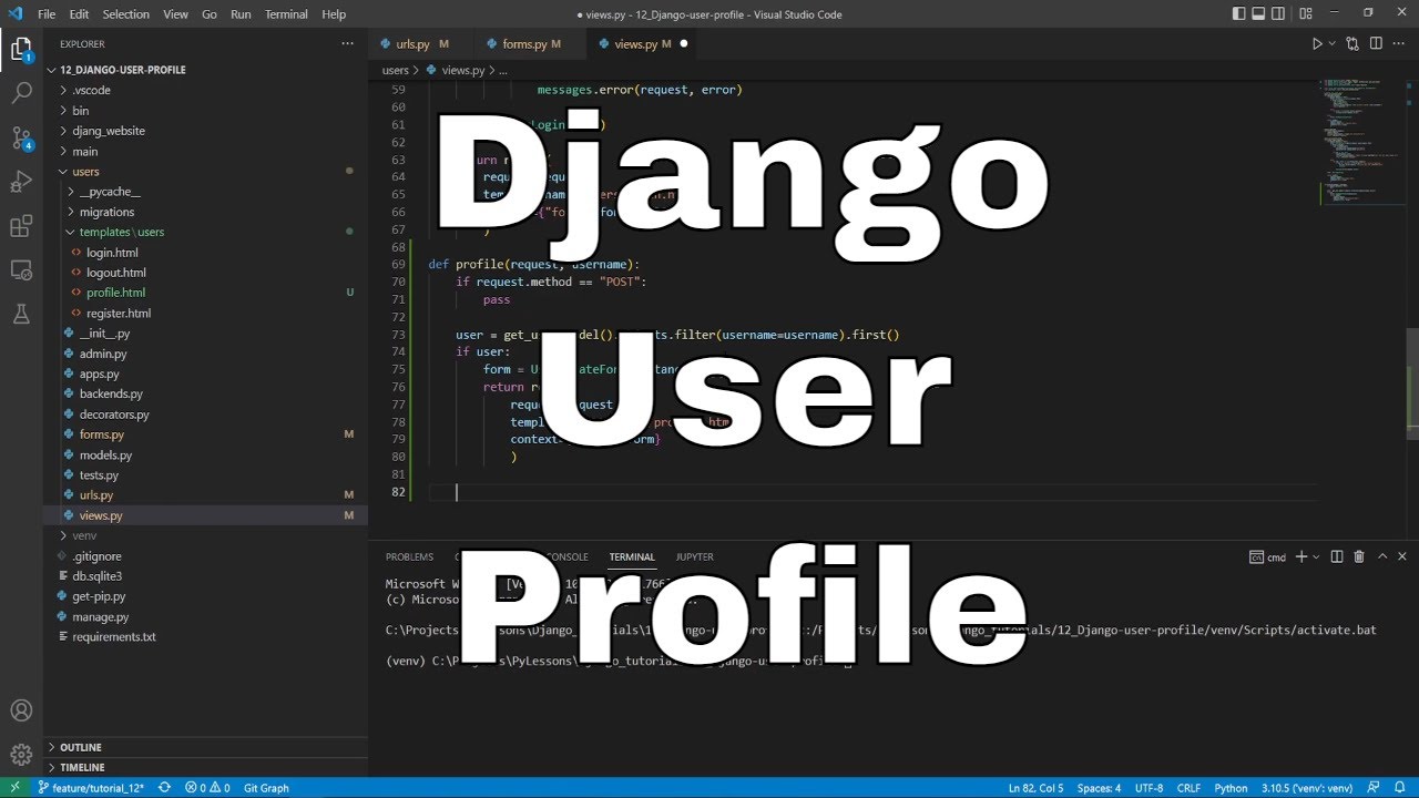 Django User Profile  Learn to code in Django  Themesberg Blog