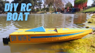 DIY RC Boat Tutorial : Crafting with Balsa Wood and Brushless Power