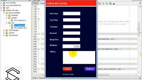 Membuat Form Register dan Login di Netbeans + Xampp Terbaru 2020 #Part2